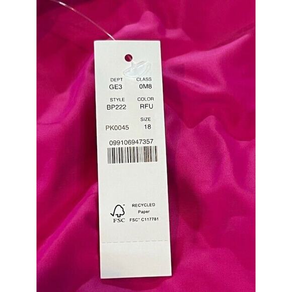 J.Crew Womens Ruched Ruffle One Piece Swimsuit Beach Fuchsia Pink Size 18 NWT - Picture 6 of 7